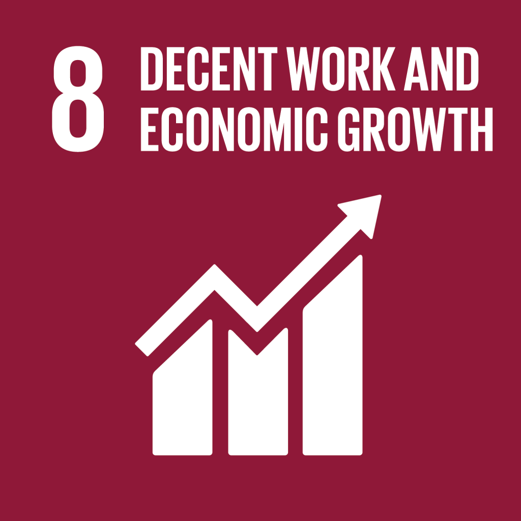 <span data-lang="en">SDG 8 — Decent Work and Economic Growth</span><span data-lang="id">SDG 8 — Pekerjaan Layak dan Pertumbuhan Ekonomi</span>